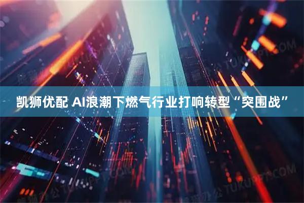 凯狮优配 AI浪潮下燃气行业打响转型“突围战”